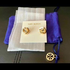 Tory Burch Gold Kira Hoop earrings